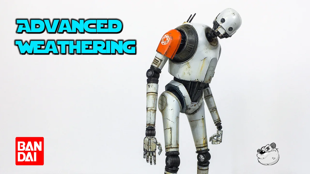 Bandai Star Wars Model Kits K2SO Weathering by Lincoln Wright